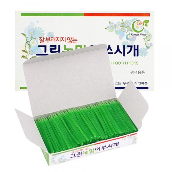 그린 녹말 이쑤시개