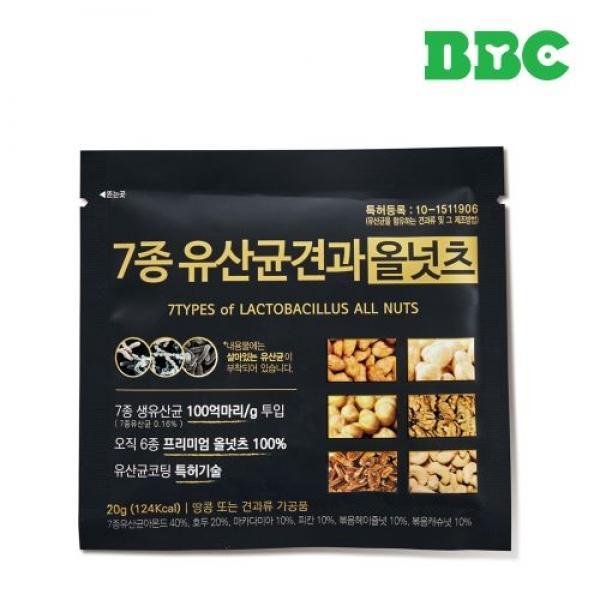 비비씨 올넛츠 100입 무지박스 _7종유산균 견과