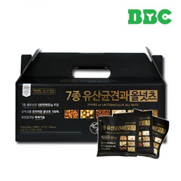 비비씨 7종 유산균 견과 올넛츠 30입