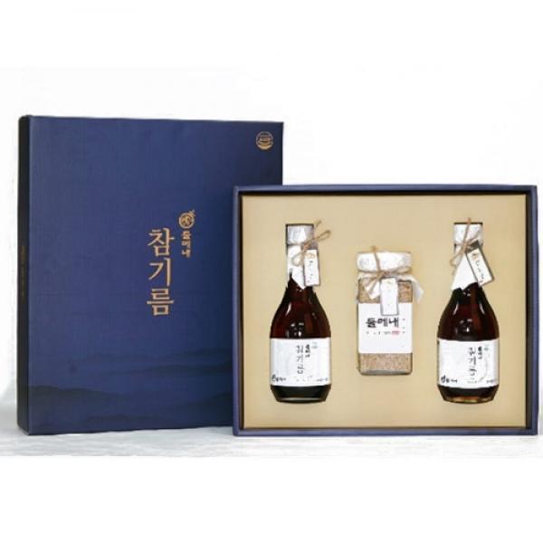 들메내1호 참기름300ml 2병 + 볶음통깨130g