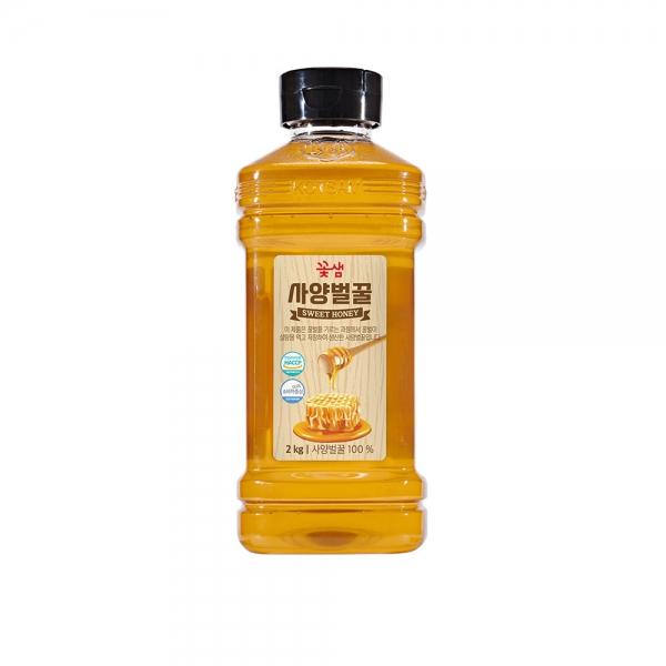 꽃샘 사양벌꿀 2kg 국내산 대용량 업소용