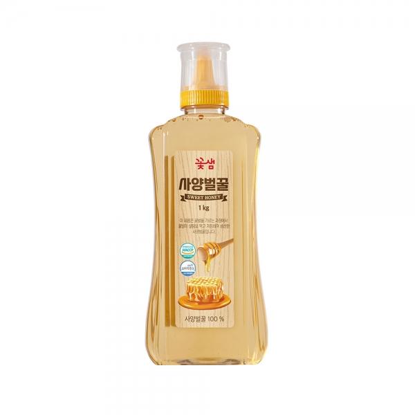 꽃샘 사양벌꿀 1kg 국내산 튜브형