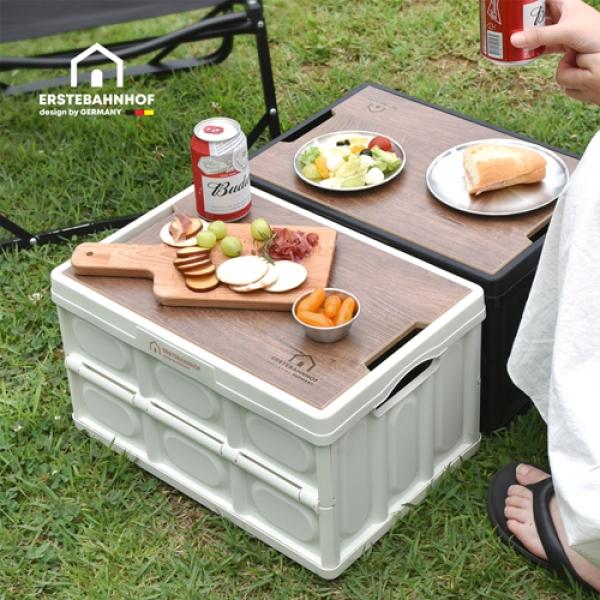 에스테반호프 우드상판 폴딩박스 28L 소 1P_색상 택1