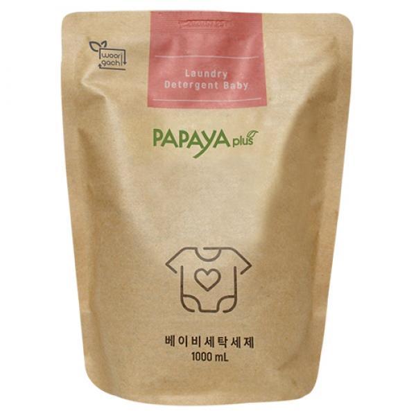 파파야플러스 저탄소 유아세제 1000ml 파우치