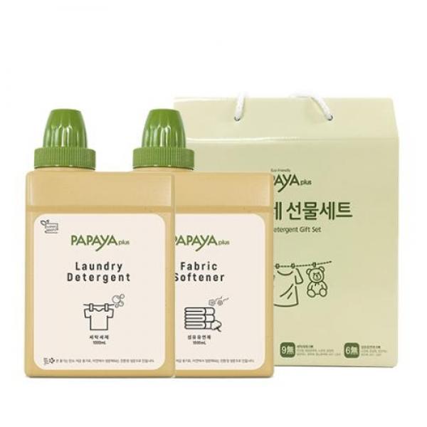 파파야플러스 세제유연제 본품 2종