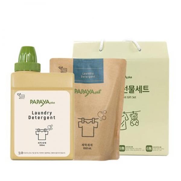 파파야플러스 세제 본품리필 2종