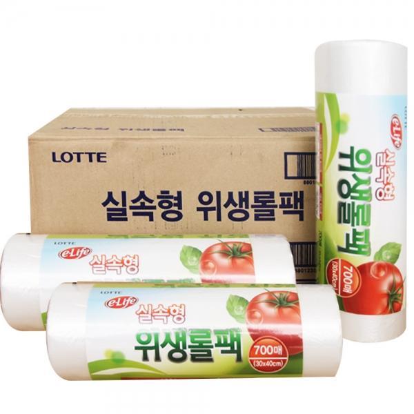 (BOX)롯데위생롤백(실속형)30x40x700매_12개입