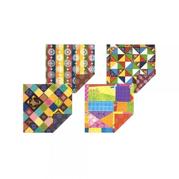 f20 143114 기븐 전통 양면색종이 벌크형 100매입 4색, 250x250mm 1개 1개입