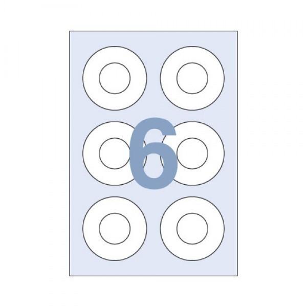 세모네모 A4 라벨지 C3022 미니CD 지름77mm 6칸 1000매