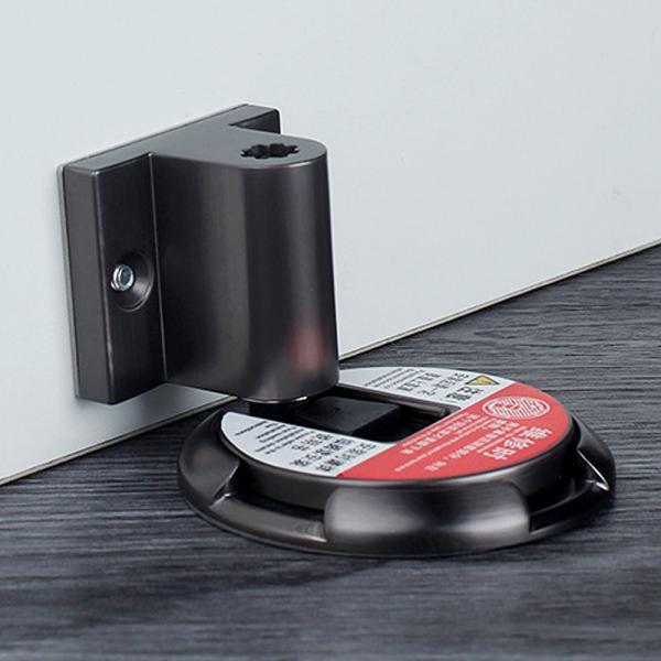 영달철물 체크락 회전 도어스토퍼 와이드 블랙