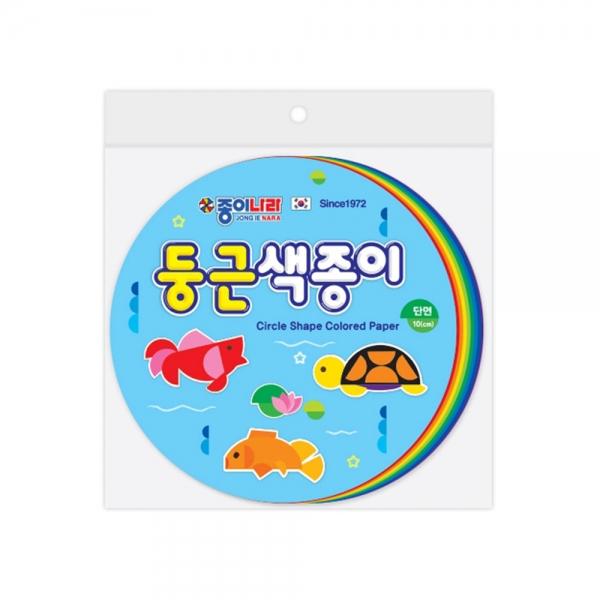 f20 137384 종이나라 3000 100매 둥근색종이 10cmx10색x100매 1개 1개입