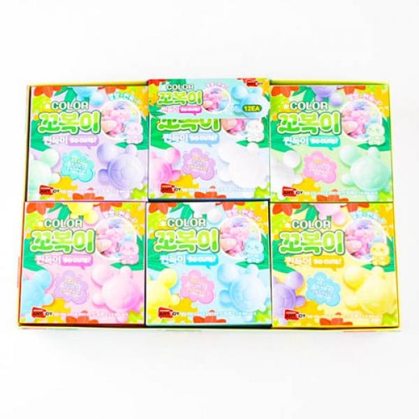 270C] 2000 칼라 꼬북이 찐득이 (12개세트)