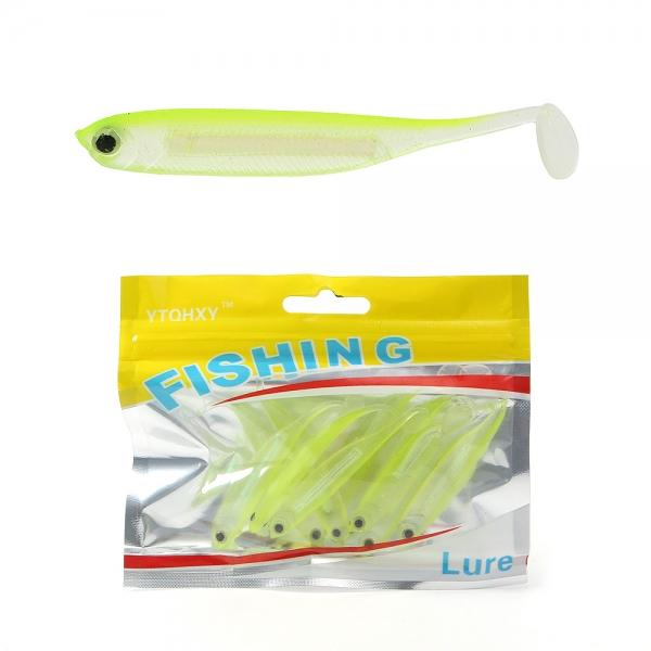 은빛비늘 쉐드웜 루어 10p세트 형광옐로우