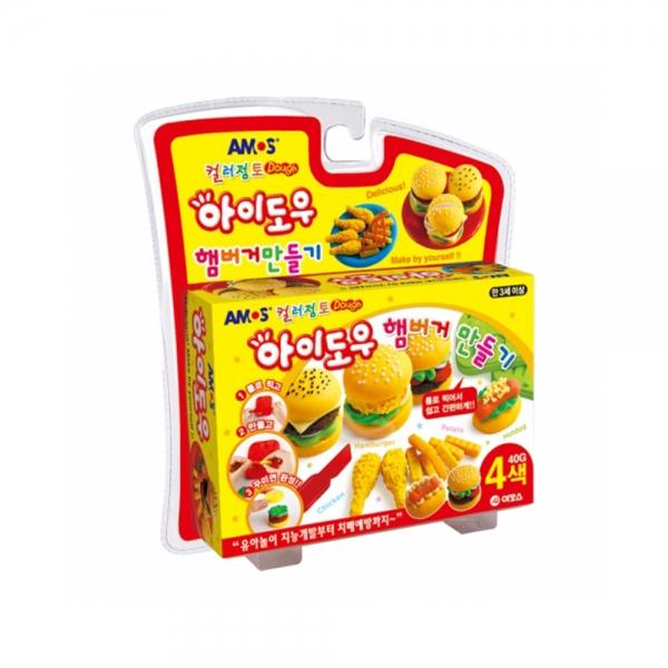 f20 39652 아모스 9000 아이도우1 햄버거 만들기 AM-819 40gx4색 1개 1개입