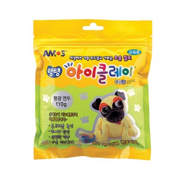 f20 39719 아모스 6000 탱탱아이클레이 110g 형광연두 1개 1개입