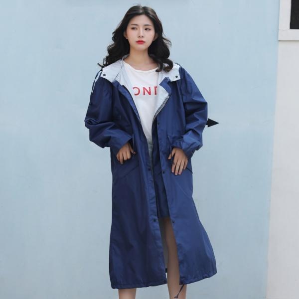 트렌드 남녀공용 바람막이 레인코트 XL 네이비