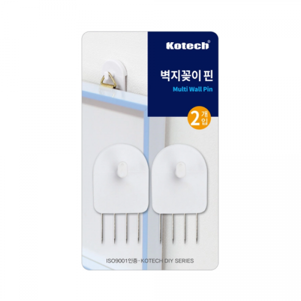 코텍스 벽지꽂이핀 2개입 28*49mm K-7263