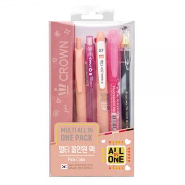 A] 6000 크라운 멀티 올인원 팩 핑크 (14개세트)