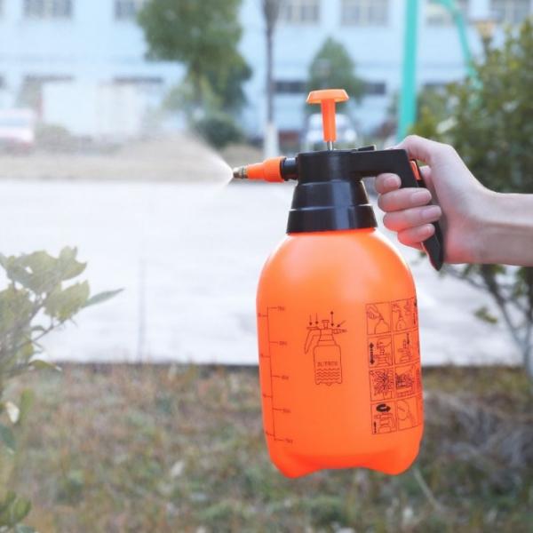 원터치 펌핑 자동 분무기 원예 압축분무기 2L(오렌지)