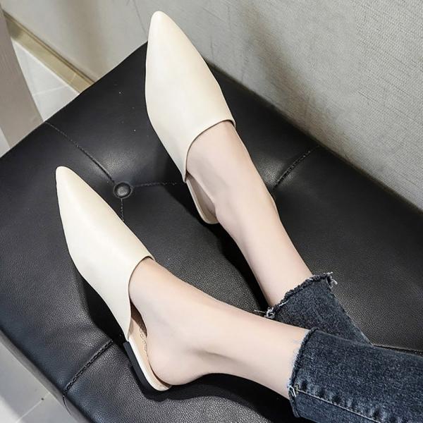 여자 간편 외출 세련 패션 뾰족 깔끔 무지 블로퍼