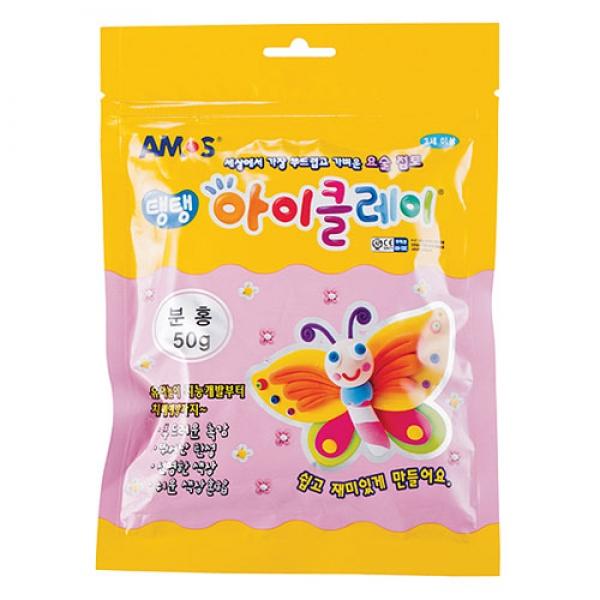 아모스)탱탱 아이클레이(50g/분홍)