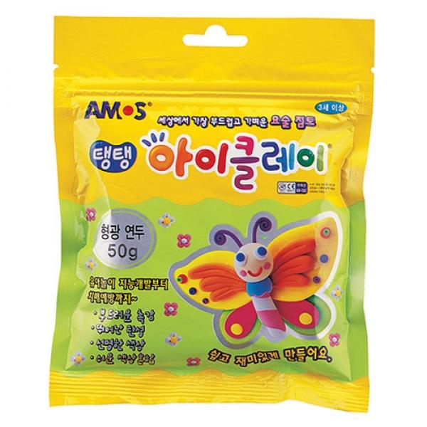아모스)탱탱 아이클레이(50g/형광연두)
