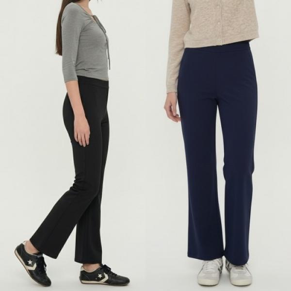 여성 한여름 쿨원단 부츠컷 밴딩팬츠