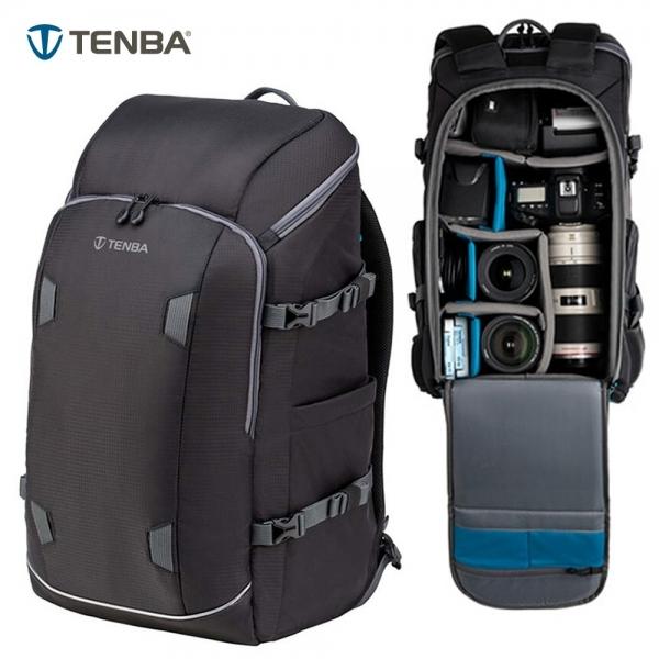 TENBA 사진작가 카메라 가방 백팩 Solstice 24L Black (636-415)