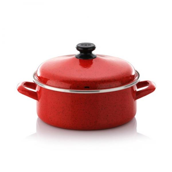 Hamptons 햄튼 케라미코 법랑 HEL-RED 냄비양수 24cm_옵션 택1