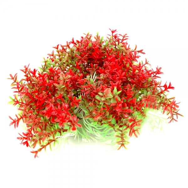 어항꾸미기 열대어 은신처 인조 수초 꽃 빨강