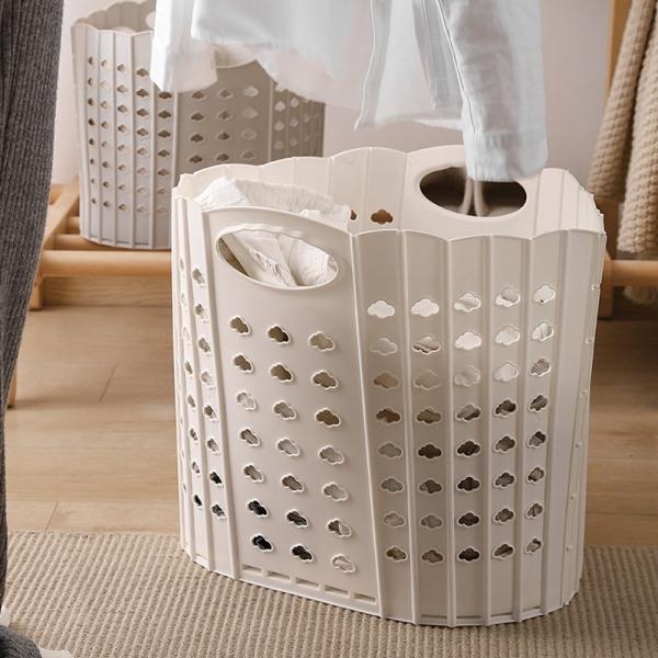 이동식 햄퍼 접이식 손잡이 세탁 물 빨래 바구니 대형