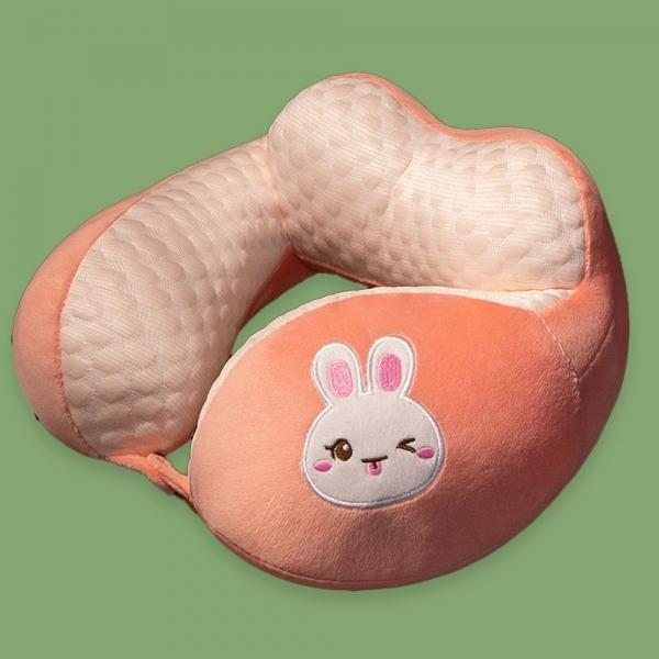 여행용 기내용 귀여운 동물 목 베개 배게 쿠션 토끼