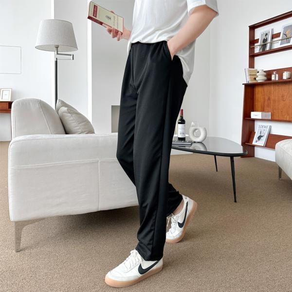 여름 트레이닝 바지 남자 데일리 밴딩 일자 팬츠