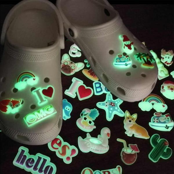 동물 식물 꽃 야광 실내화 꾸미기 악세사리 파츠