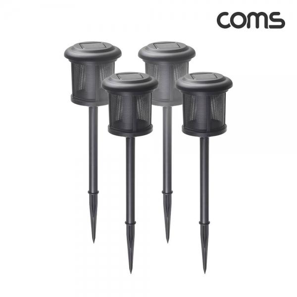 Coms 태양광 LED 정원등 호롱불 4개입 ER009