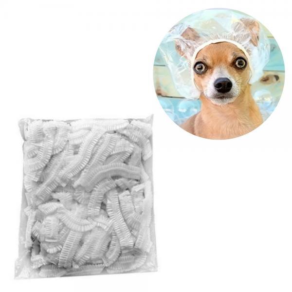 샤워 염색 일회용 비닐 헤어캡 100P