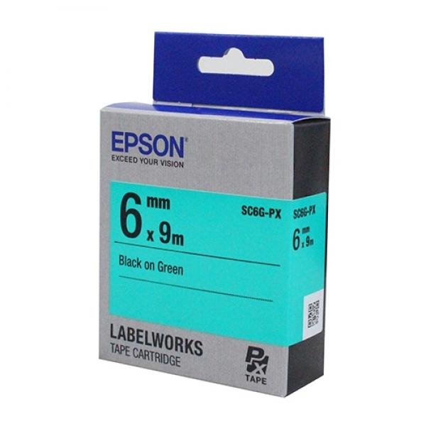 EPSON)라벨프린터리본(SC6G)녹색/흑문자