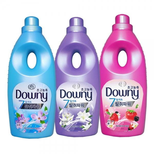 다우니 초고농축 7일지속 탈취파워 섬유유연제 1L 3종