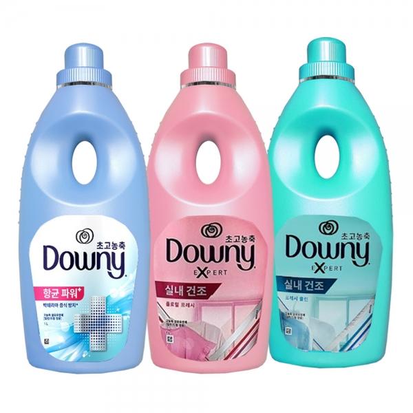 다우니 초고농축 항균 실내건조 섬유유연제 1L 3종