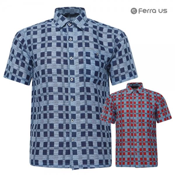 페라어스 남성 국산 스퀘어 마감촉 시원한 카라남방  CTM4DJ2263