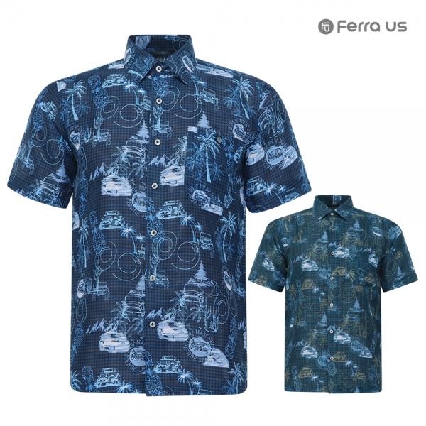 페라어스 남성 국산 쿨 트립 통기성 오픈 카라셔츠 CTM4DJ2265