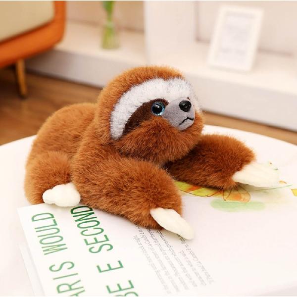 애착 봉제 큰인형 인형 중형브라운 나무늘보 동물인형