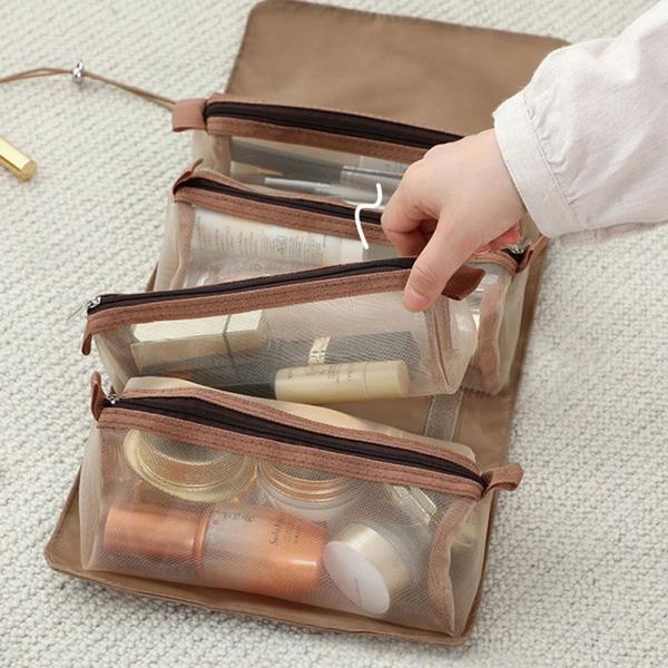 여행용 화장품 파우치 간편 묶음 수납 3색