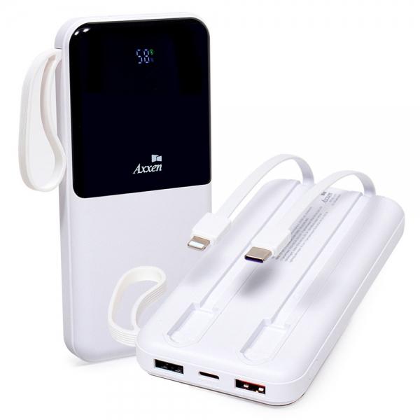 액센 보조배터리 케이블 일체형 고속충전 보조밧데리 10000mAh B511
