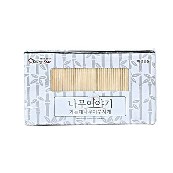 나무이야기 가는 대나무 이쑤기개 1000P