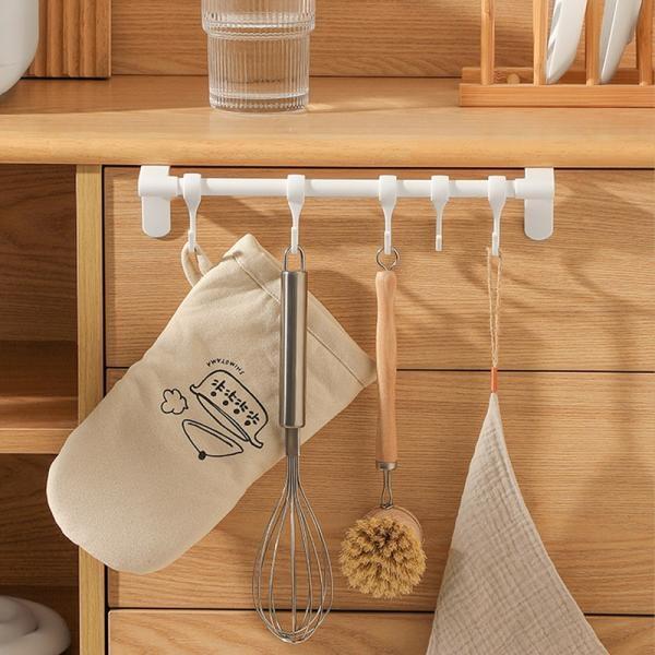 주방 조리도구 걸이 5구 싱크대 도어걸이 DD-11371