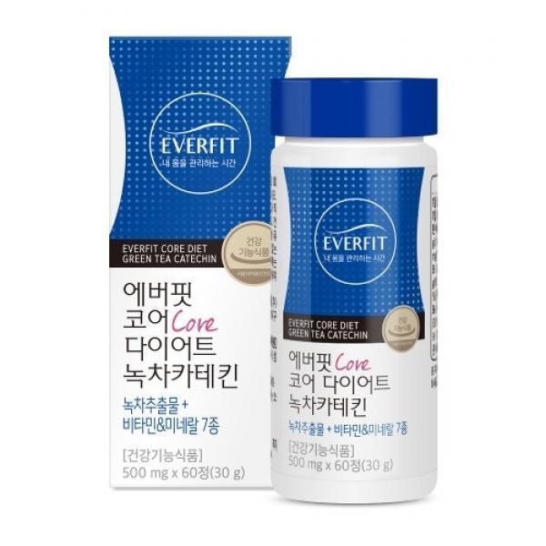 내츄럴플러스 - 에버핏 코어 다이어트 녹차카테킨 500mg x 60정