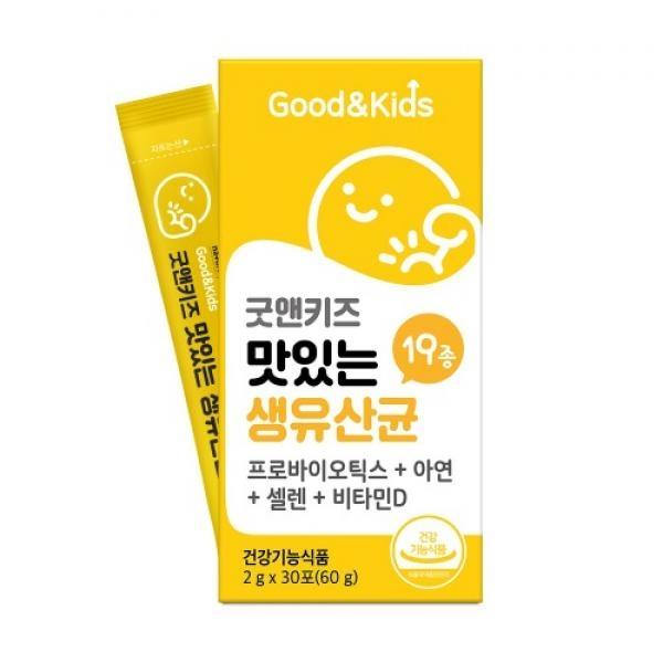 내츄럴플러스 굿앤키즈 맛있는 생유산균 30포