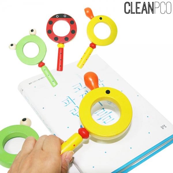 f04 해피타운 원목 우드캐릭터돋보기