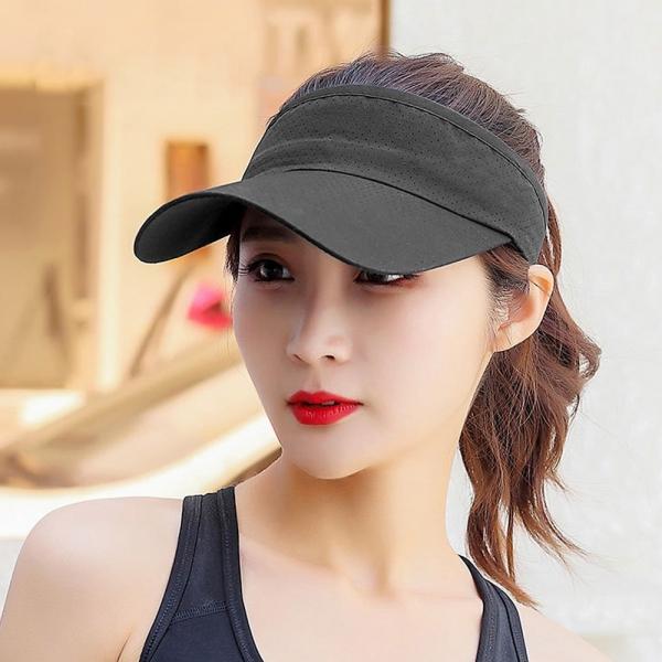 여성 캐주얼 메쉬 스포츠 썬캡 골프모자(디크그레이)